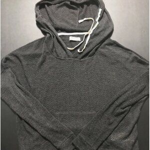 Hollister Dark Grey Marled Knit Women's Hoodie Size S/XS